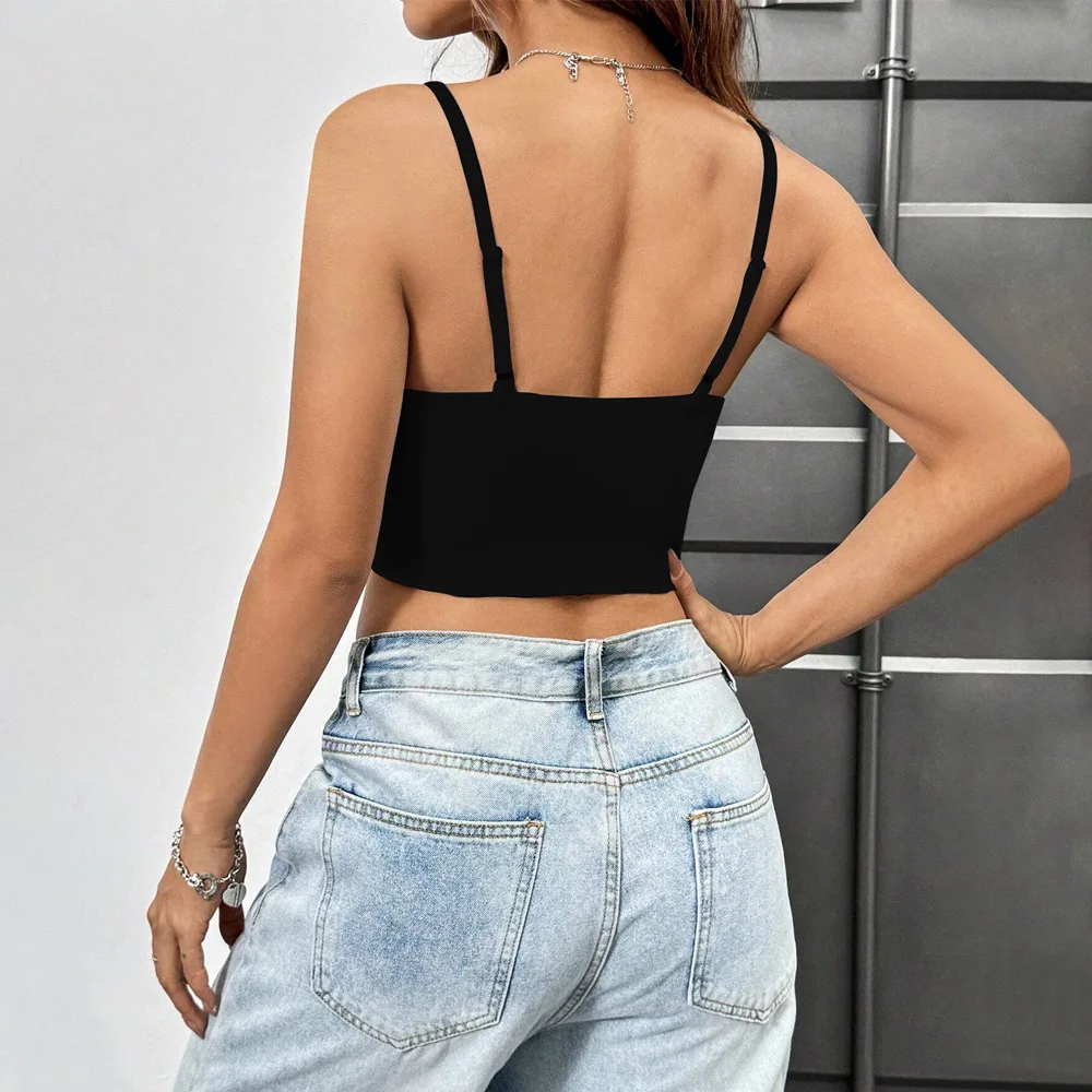 Hot Girl Slim Split Tank Top Women Sexy Sleeveless Bodycon Vest Summer Vacation