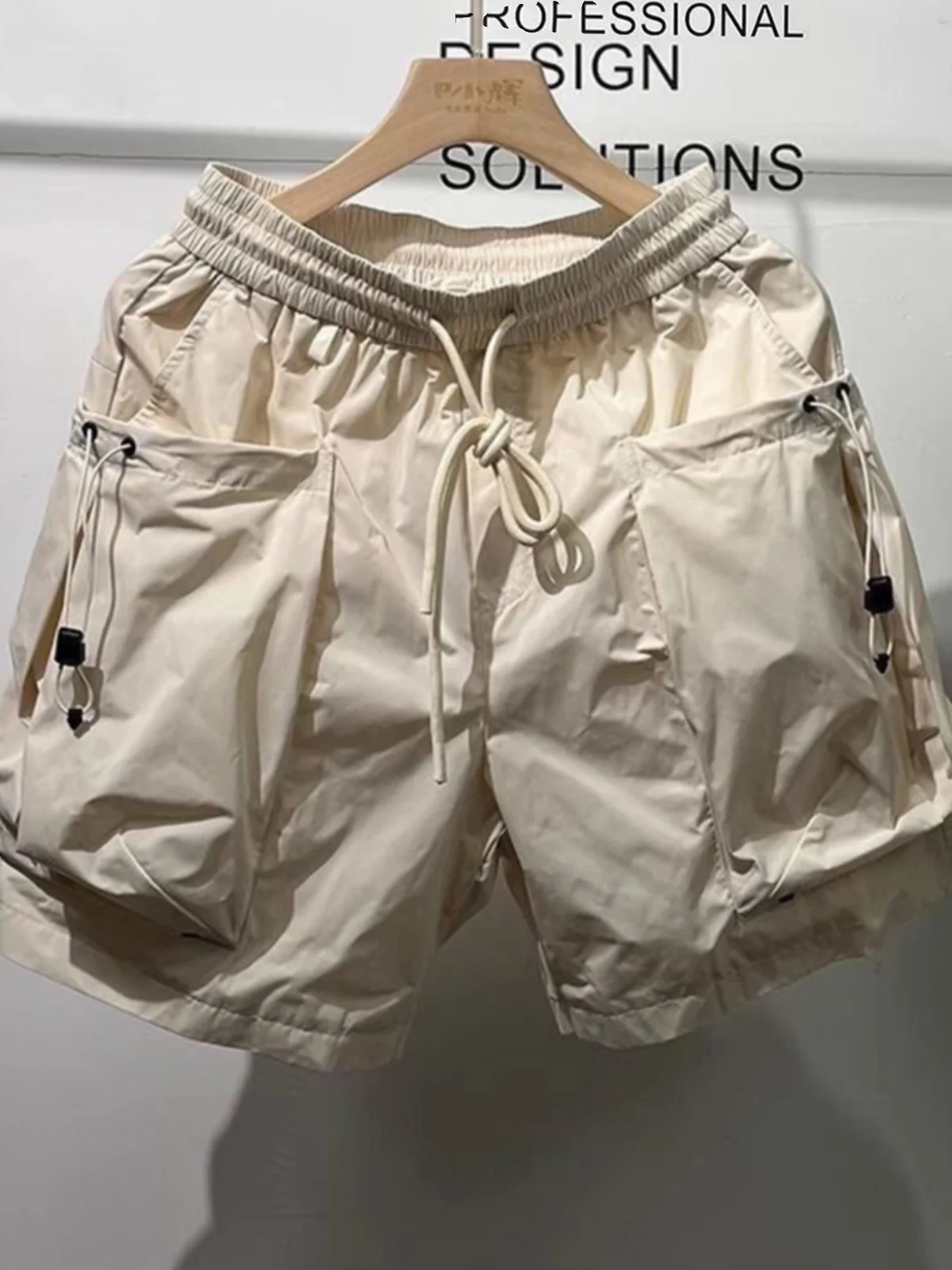 

Функциональные прочные уличные шорты для мужчин, летние быстросохнущие, с широкими штанинами, четырехсекционные, с пятью карманами, рабочие шорты для молодежи