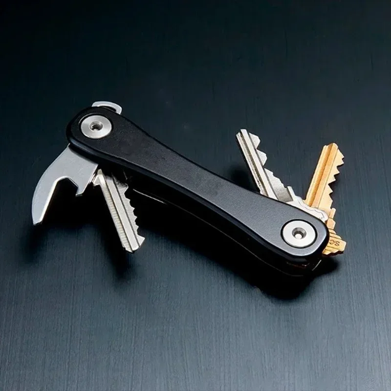 Metal Key Clip Smart Keychain Mini Keychain Compact Key Decorative Holder Clip Home Storage  Aluminum Organizer  Outdoor
