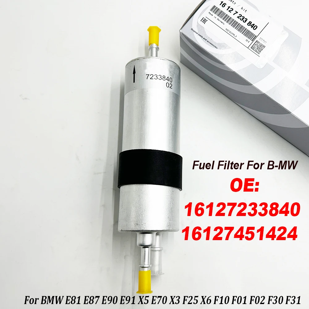 16127233840 16127451424 Fuel Filter High Quality For B-MW E81 E87 E90 E91 X5 E70 X3 F25 X6 F10 F01 F02 F30 F31