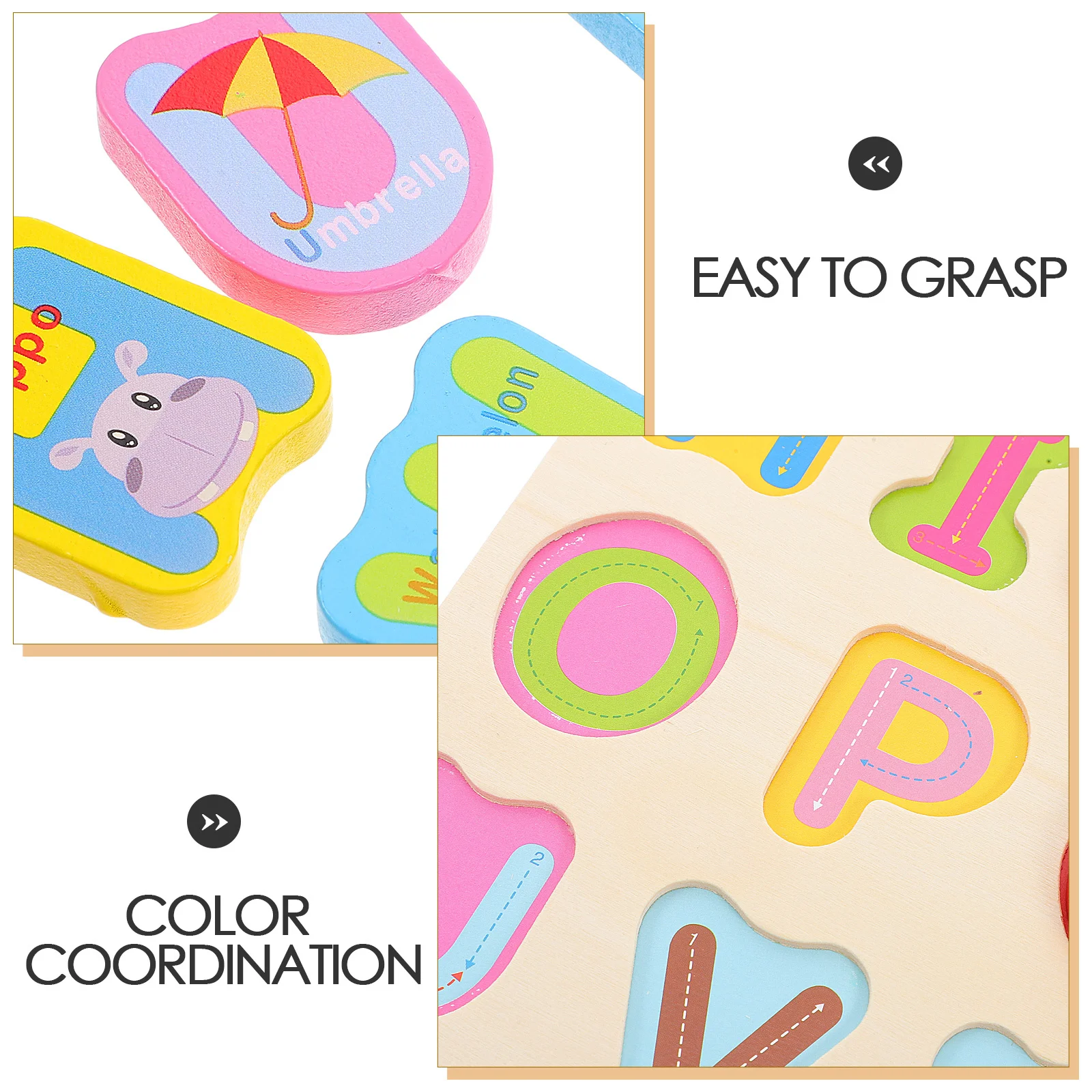 3 szt. Drewniane puzzle Montessori z alfabetem, liczbami i kształtami, zestaw edukacyjny dla przedszkolaków, wczesna nauka, gry edukacyjne, drewniane cyfry arabskie