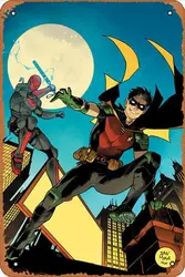 TIM ROBIN #3 B DAN MORA Vintage Comic Poster Tin Signs Wall Art Gift Bathroom Art Retro Anime Movie Metal Sign Coffee And