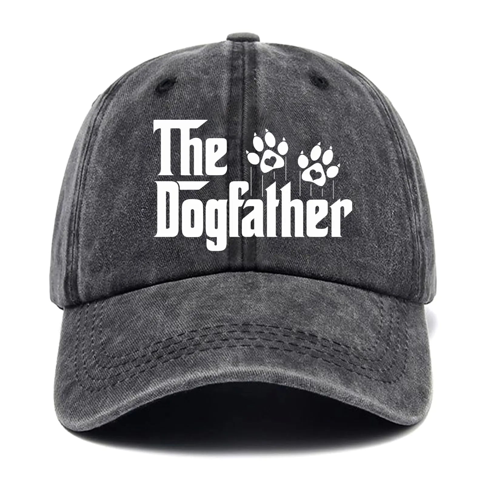 

The Dog Father Funny Hats Dog Lover Baseball Cap Gifts for Men Adjustable Cotton Caps