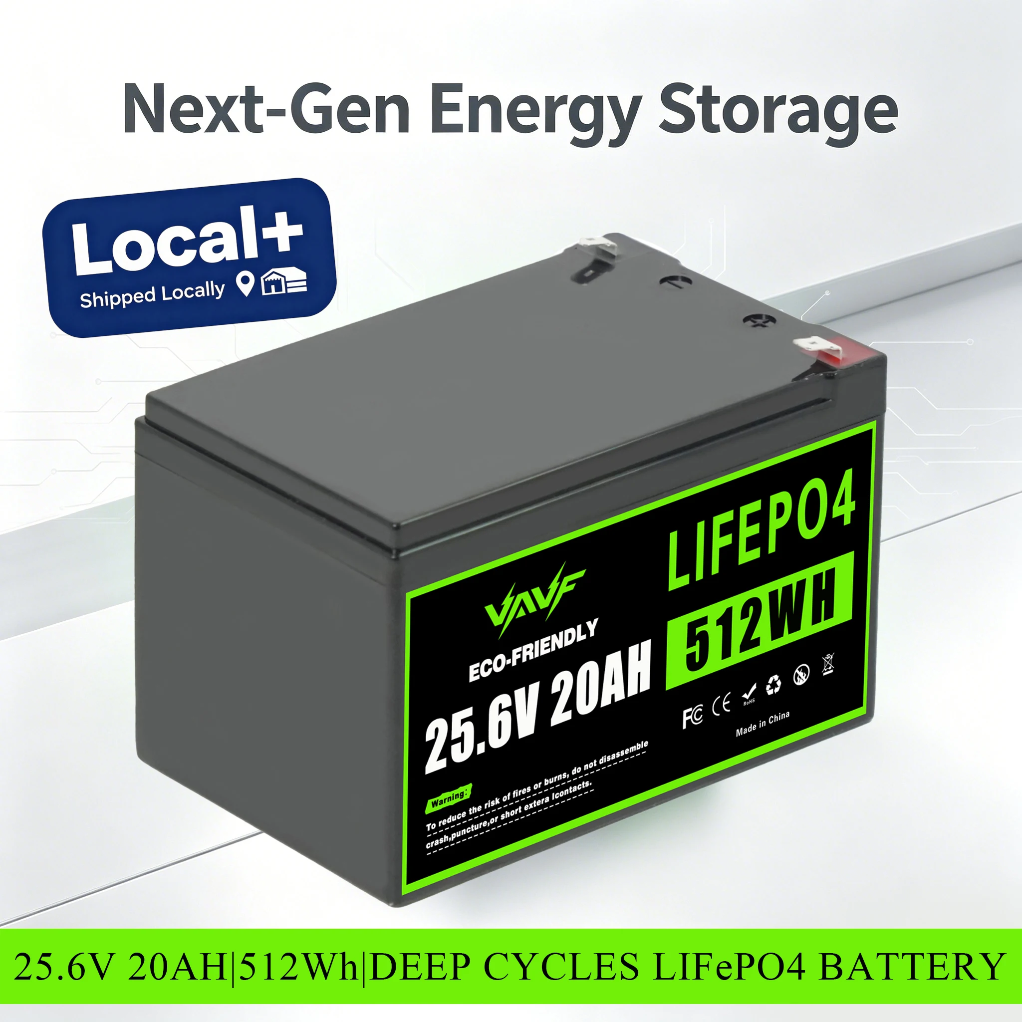 24V 20000mAh LiFePO4 Batteriepack, wiederaufladbar, EU-Lager im Ausland, für Solarsysteme, Wohnmobile, Boote, Fischfinder, Tor-Motoren, Sprühgeräte, Rasenlampen, Notstromversorgung, schnelle Lieferung