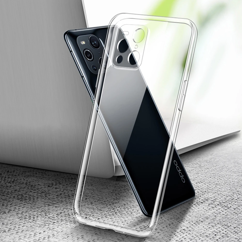 

Soft Clear TPU Phone Case for OPPO Find X3 Pro Lite Neo FindX3 X3Pro 5G Shockproof Transparent Silicone Back Cover Housing Armor