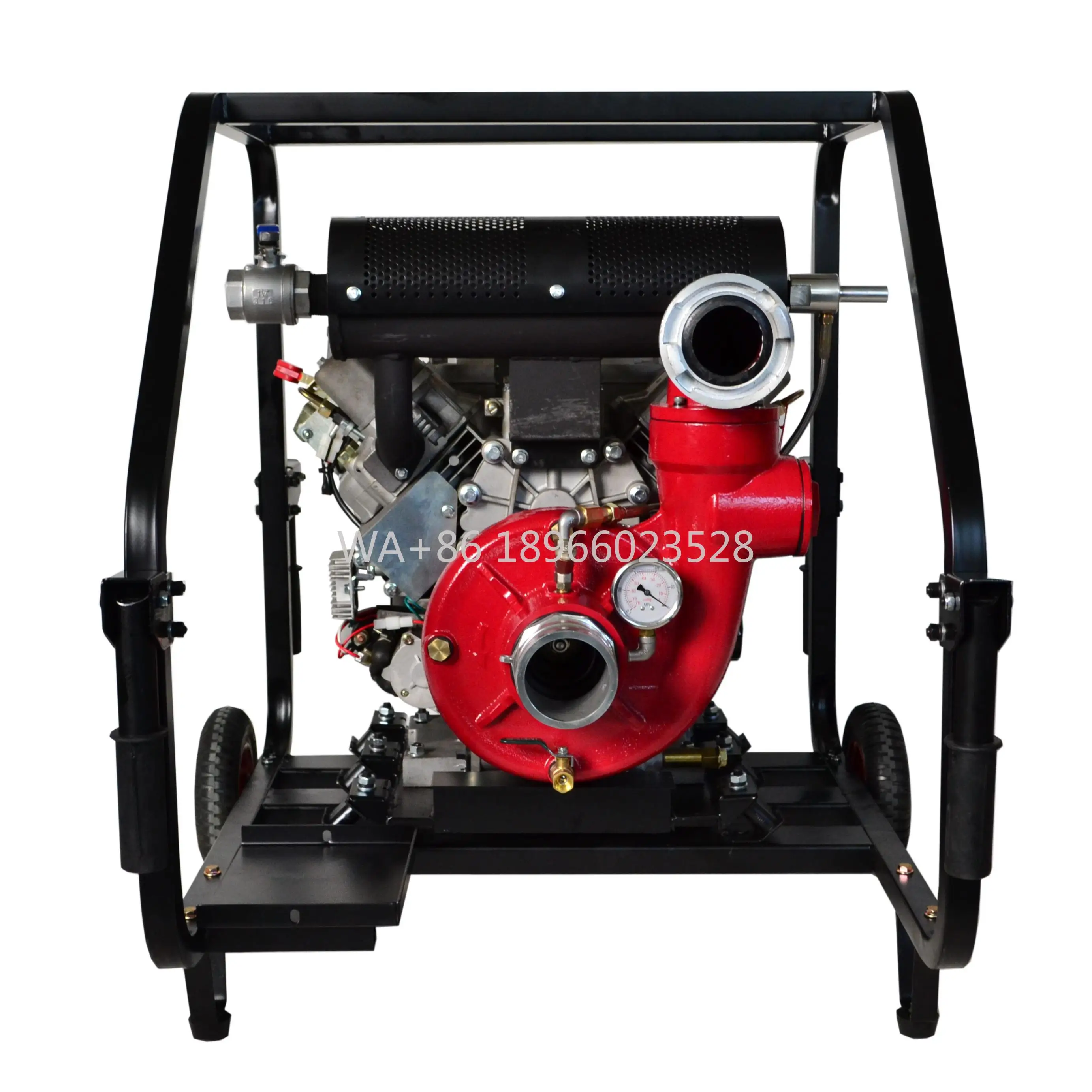 العادم الذاتي شفط المياه مضخات فتيلة الذاتي 80mm 3 بوصة 22hp 16kw اثنين اسطوانة محرك مضخة مجموعة