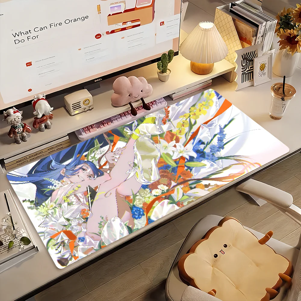 Aesthetic Art Y-yoneyama Mai Mouse Pad Anti Slip Rubber Edge Locked Thickened Laptop Gaming Desk Mat view 5