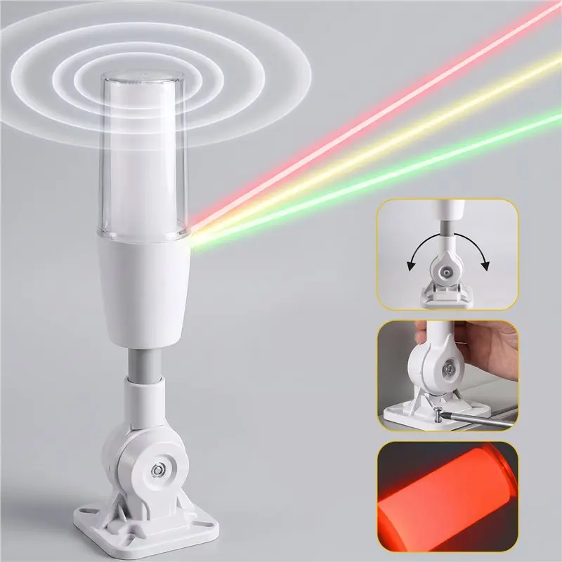 Hot Sale-3-Color LED Signal Light AC220V Alarm Indicator Light Constant Light LED Signal Light