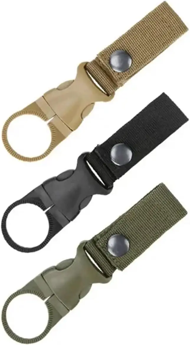 

Портативный держатель для бутылки с водой - регулируемый ремень-крепление для бутылки на рюкзак для активного отдыха, путешествий, кемпинга, походов, прочный пластик