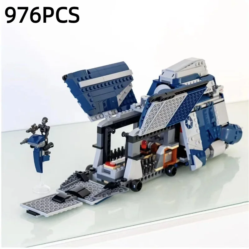976 قطعة خطة النجوم صالح 75435 MTT اللبنات تعديل سفينة الفضاء العسكرية نموذج الطوب لعبة هدايا عيد الميلاد للأطفال