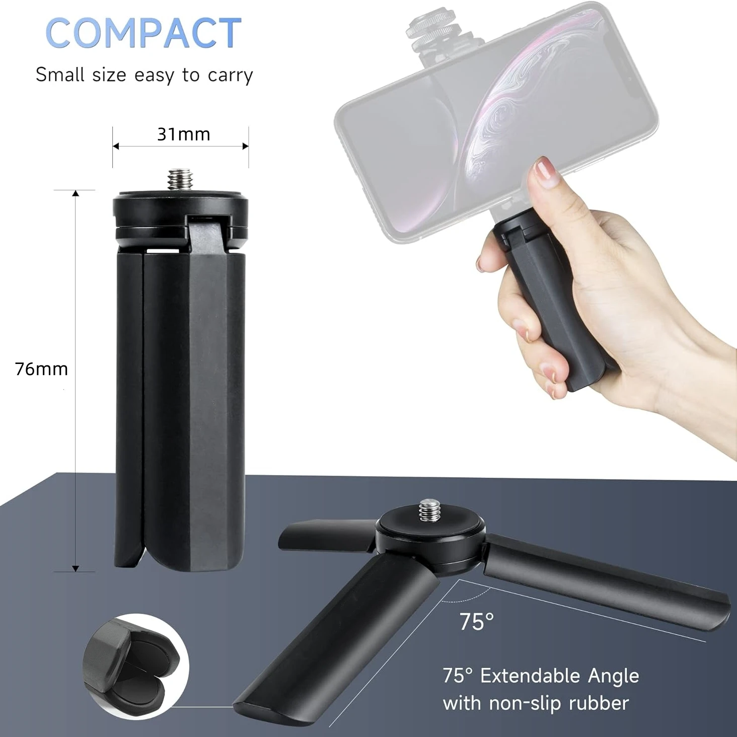 Mini Tripod Pocket Camera Desktop Stand Holder Selfie Sticks for DJI Osmo Pocket 3 / Pocket 2 Gimbal Accessories