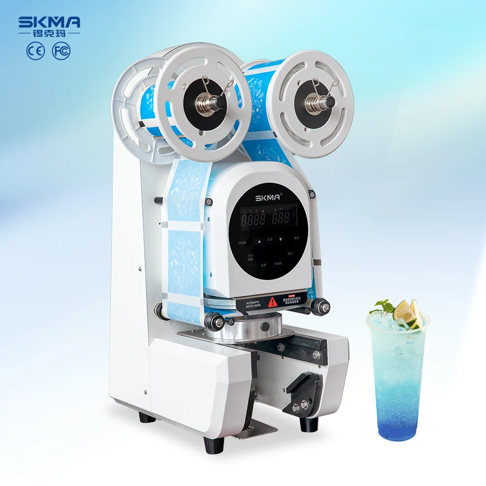 

Hot Selling Electric Automatic Beverage Cup Sealing Machine Water Juice Coffee Milk Tea Yogurt Roll Film Sealer for Plastic Cups