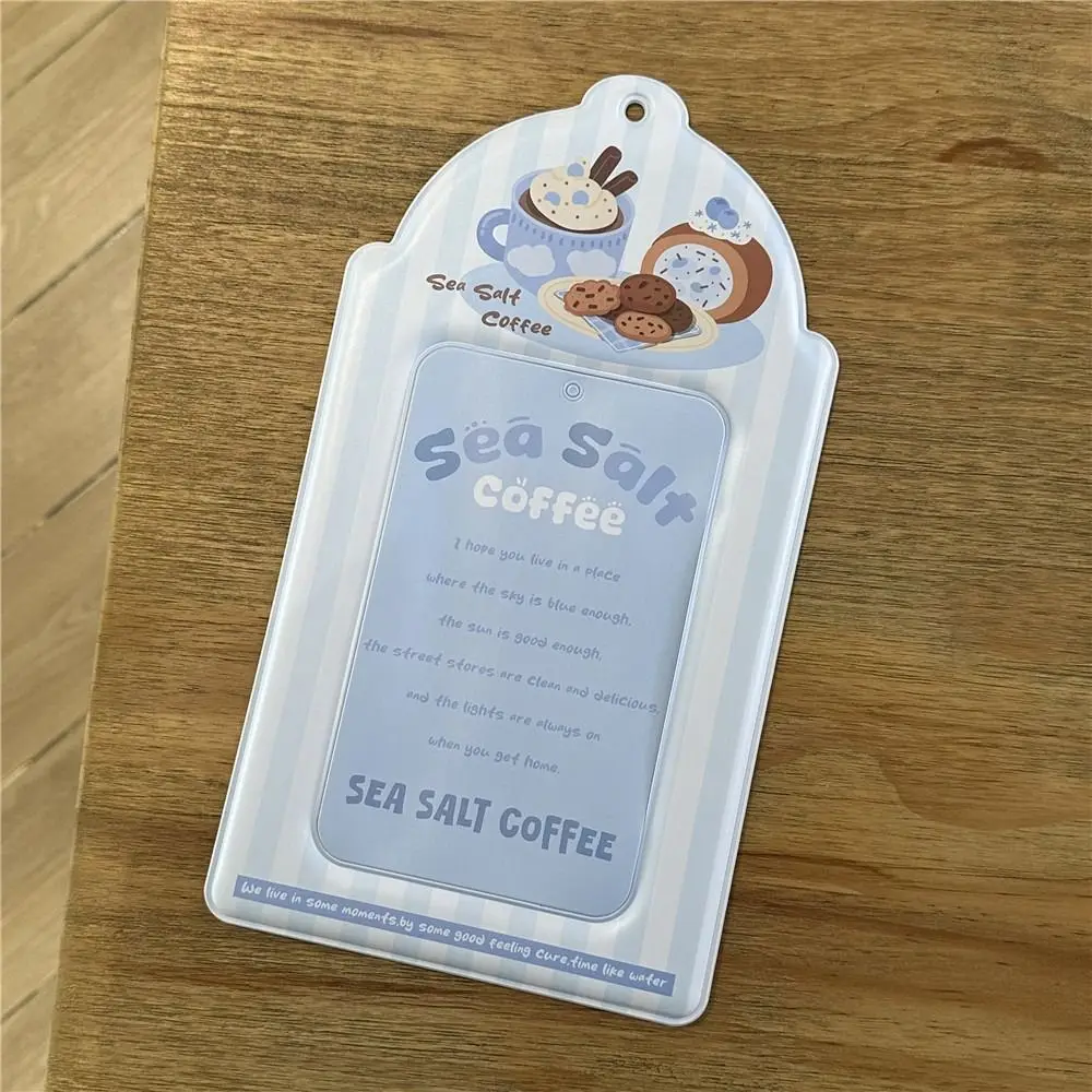 Kawaii Protective Sleeve Idol Photocard Holder Y2k Cartoon A5 Card Cover PVC ABS Plastic Photos Protective Cover Gift