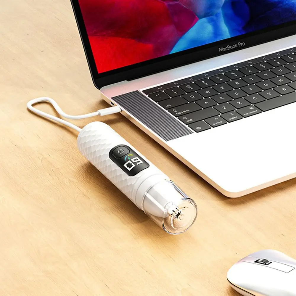 Ricarica USB naso tagliacapelli Display batteria ricaricabile depilazione naso controllo a due velocità lunga durata