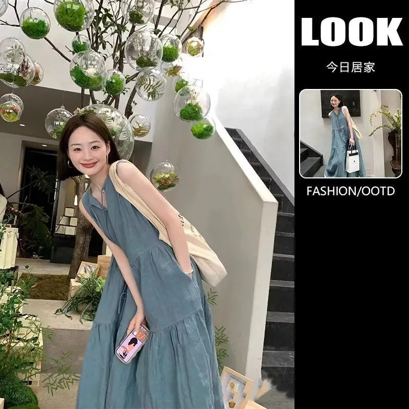 Women's Pajama Set Fashion Homewear Nightgown Cotton Plus Size Women Home And Outdoor French Style Loose Plain Color New Premium