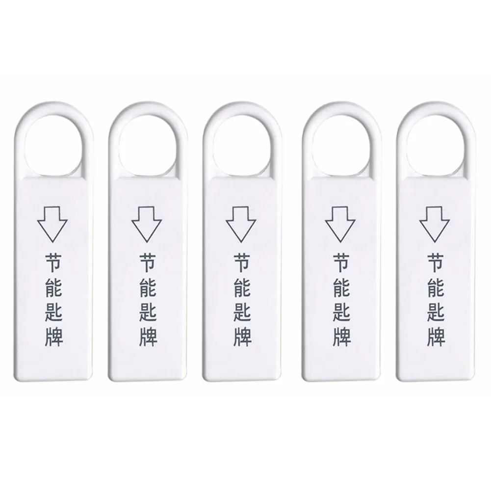 Energy-saving Magnetic Key  5 Insert Cards Switch Insert Keys For Hotels Homes Power Energy Saving Accessories