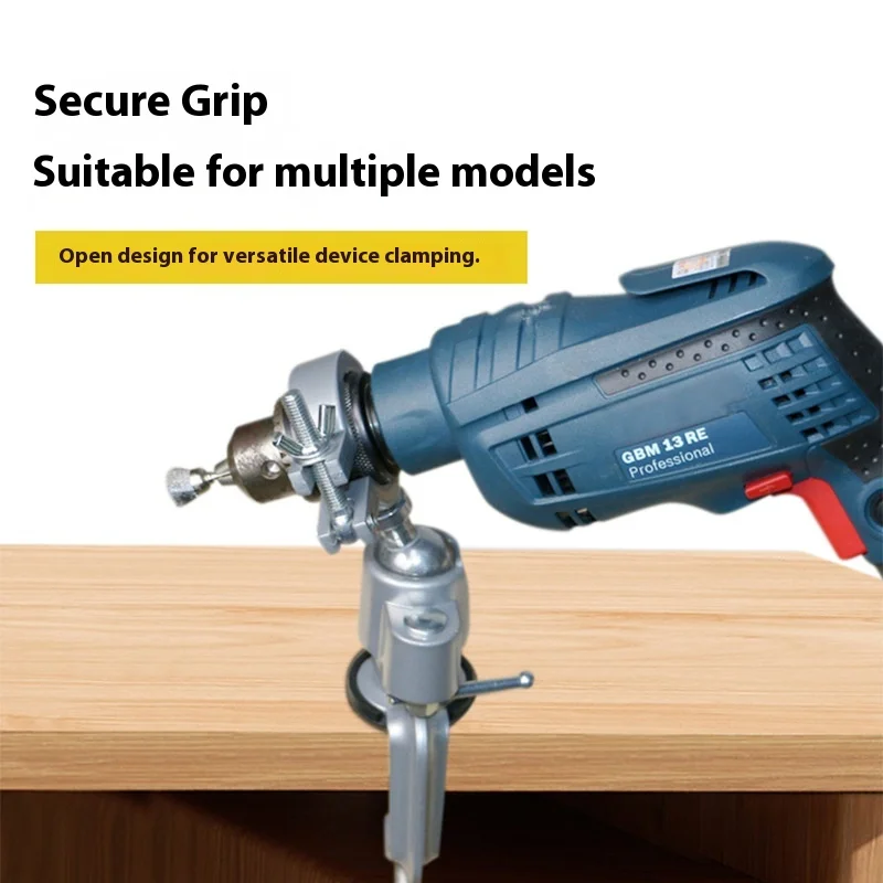 Rotating Bench Vise 360° Adjustable Grinder Stand for Wood Metal Jewelry Drilling Projects Metal Clamping Mechanism