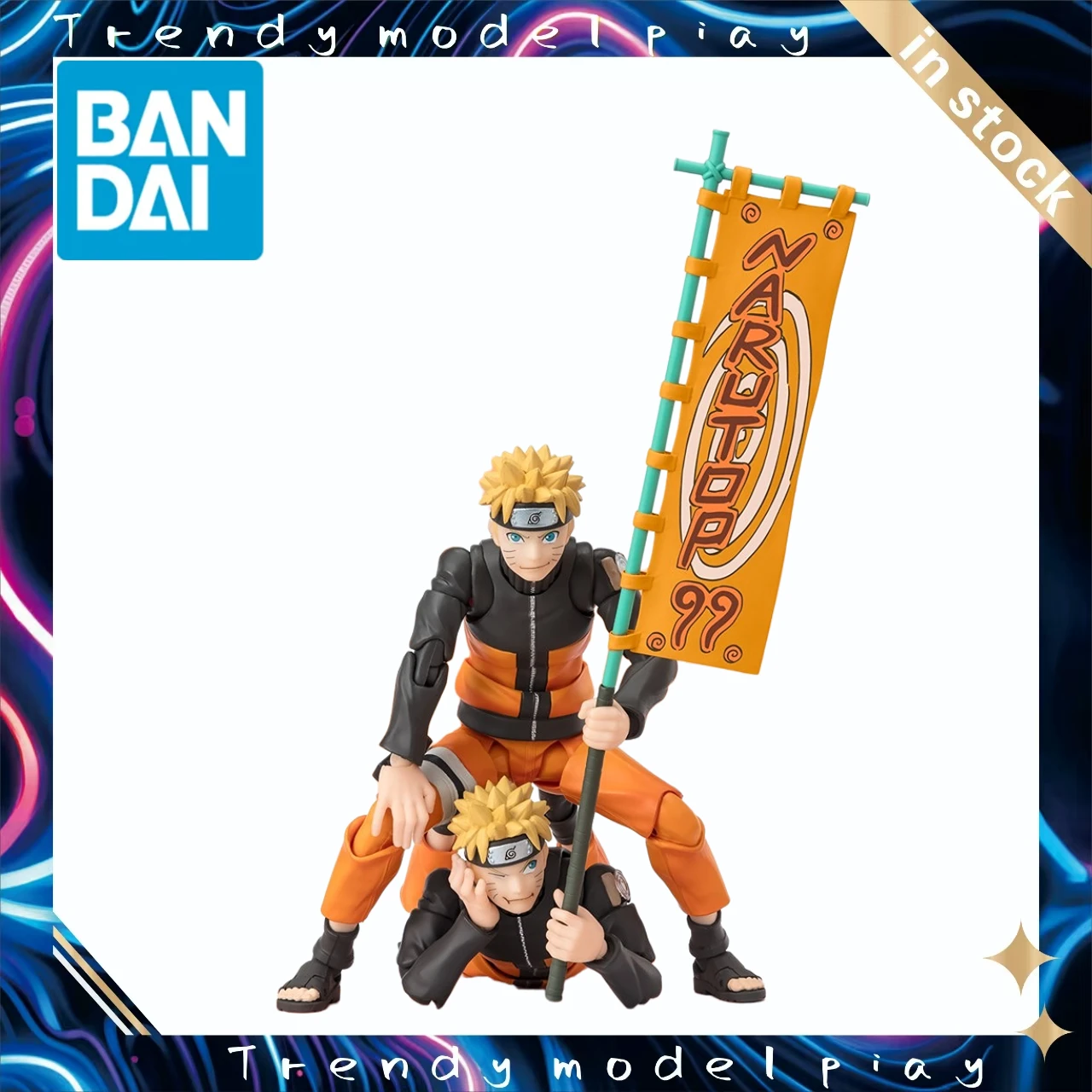 

In Stock Original Bandai S.H.Figuarts Uzumaki Naruto -NARUTOP99 Edition- Model Toys Gifts Collection Ornaments