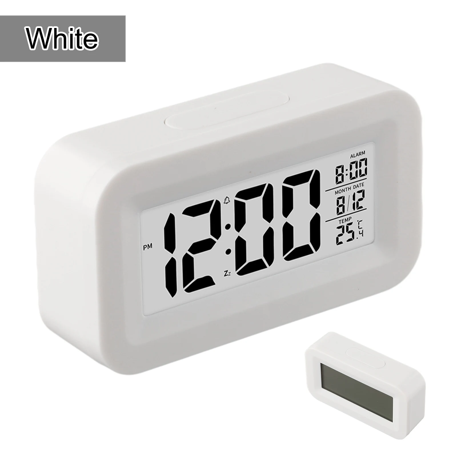 Alarm Clock Calendar Thermometer Calendar Thermometer Digital LCD Alarm Clock Large Screen Display Multiple Options