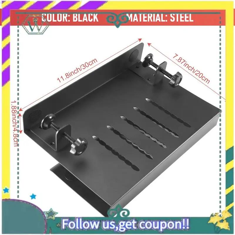 NEW Desk Side Storage Under Desk Storage Laptop Stand Made Of Steel,Load Capacity 3Kg 3Kg A