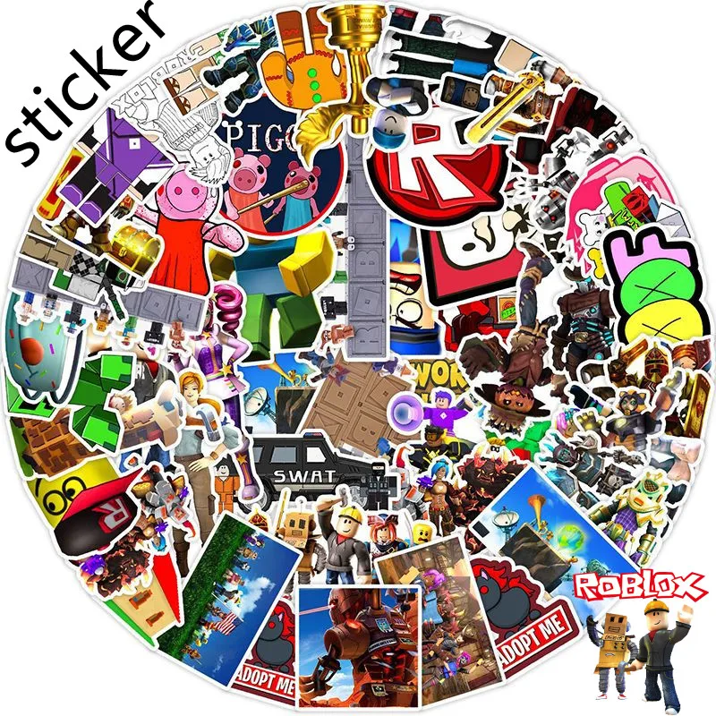 Креативная наклейка Roblox, 50 листов, изысканная игра «сделай сам», декоративный материал, пластырь, аниме, чашка для воды, компьютерный декор, мультяшный подарок для мальчика Креативная наклейка Roblox, 50 листов, изысканная игра «сделай сам», декоративный материал, пластырь, аниме, чашка для воды, компьютерный декор, мультяшный подарок для мальчика