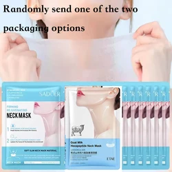 Goat milk Hyaluronic Acid Neck Mask Collagen Firming Neck Masks Nourishing Brightening Beauty Moisturizing Necks Skin Care