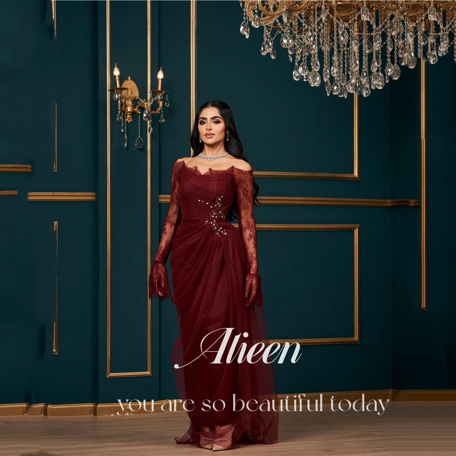 

Aileen Luxurious Women's Evening Dresses 2025 Designers Vestidos De Festa Lace Manual Customized Beautiful Prom Dresses Store