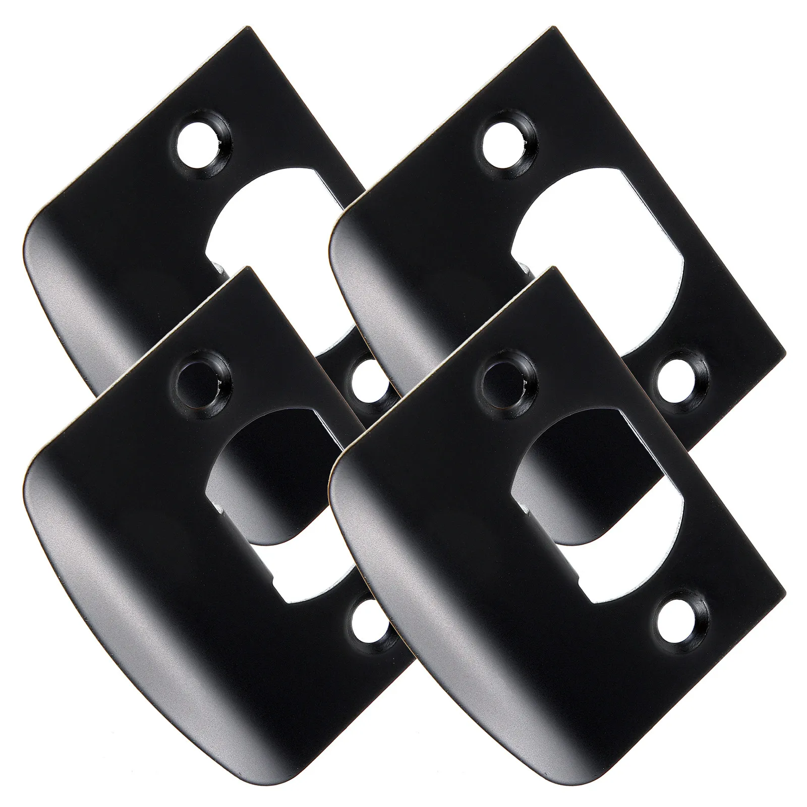 

4Pcs Deadbolt Strike Plate Stainless Steel Door Reinforcement Covers Replacement Kit for Secure Lock Alignment