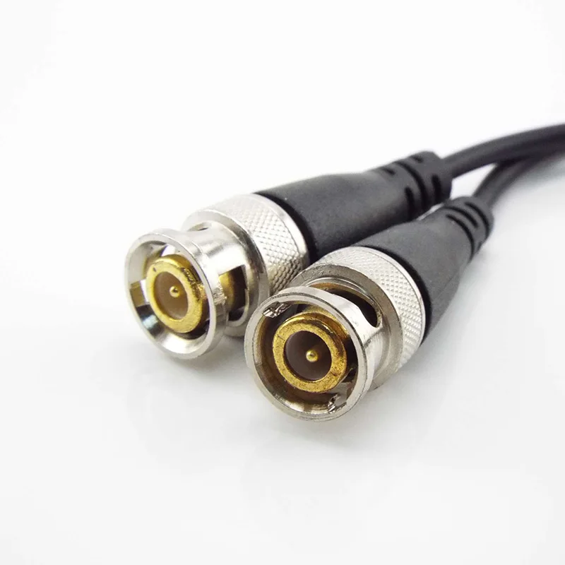 1pair BNC Video Balun Connector Passive Transceiver 3000FT Distance UTP Balun Male BNC CAT5 Cable for CCTV Camera Accessories D5
