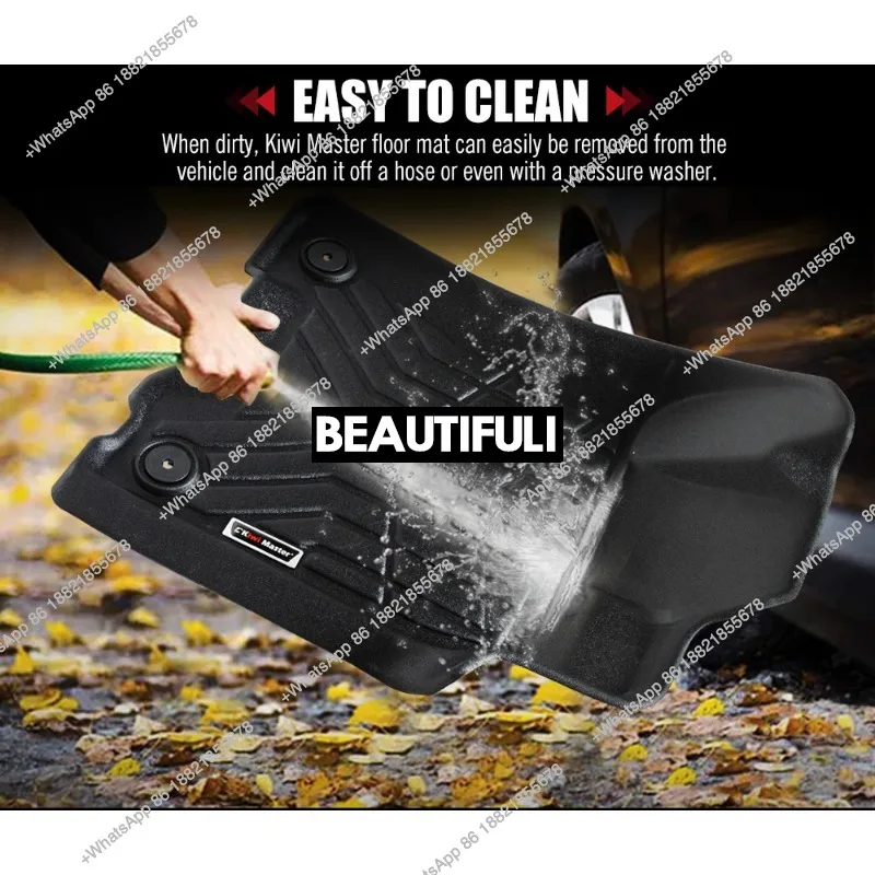 ZAIQU KIWI MASTER 3D TPE Floor Mats for Nissan Navara NP300 D23 2015-2020