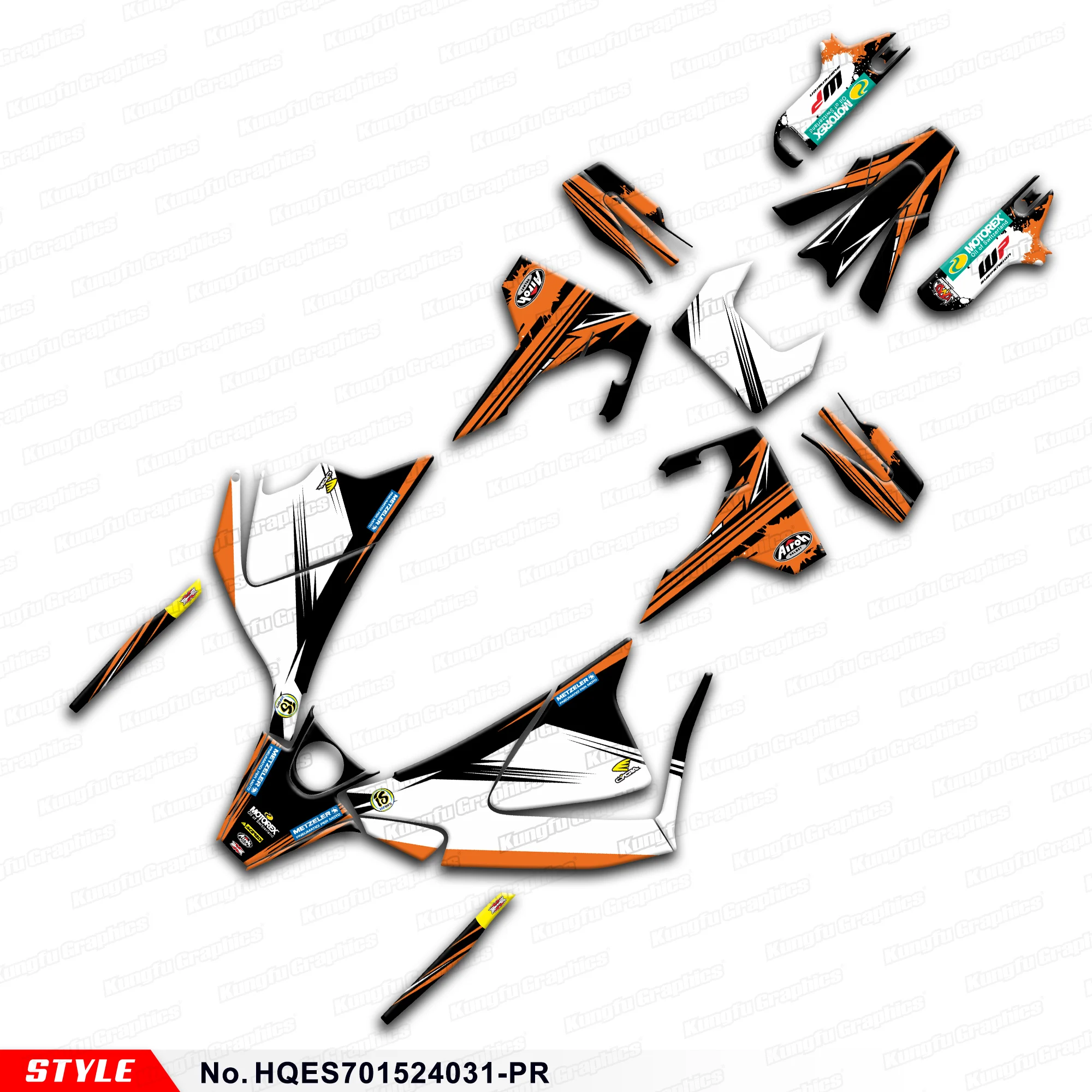 

Aftermarket Enduro Stickers Kit Graphics для Husqvarna Enduro Supermoto 701 2015-2024, HQES701524031-PR