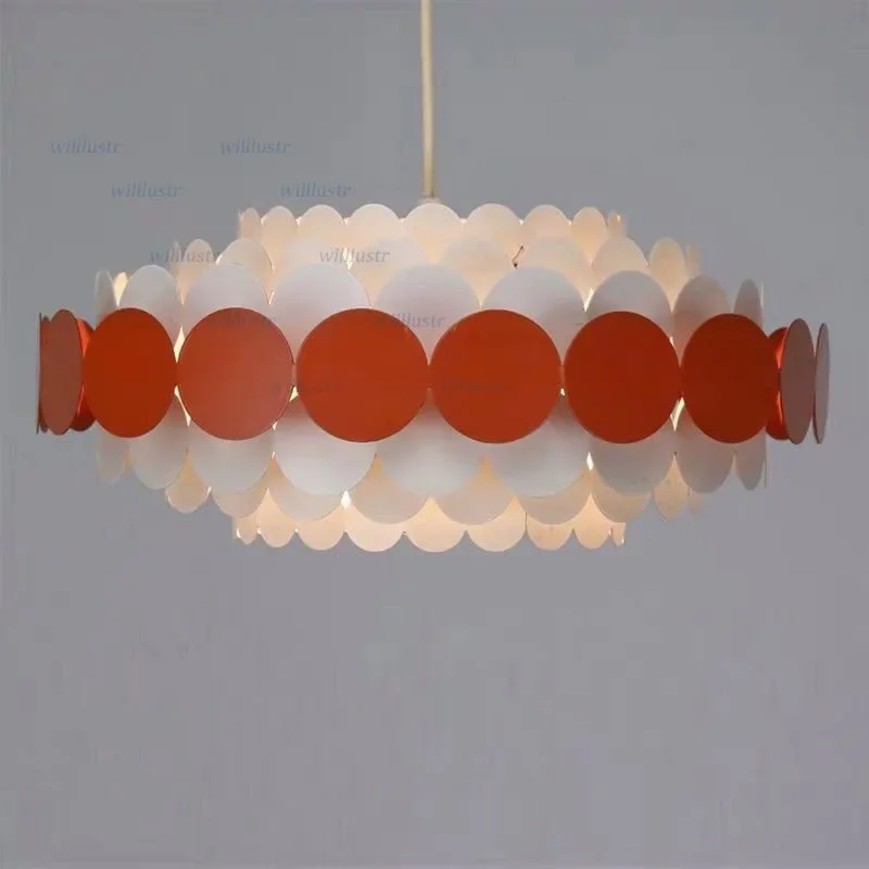 Macaron Color Iron Pendant Lamp Modern Suspension Ceiling Chandelier for Kids Room Nursery Hotel Kindergarten Hanging Light