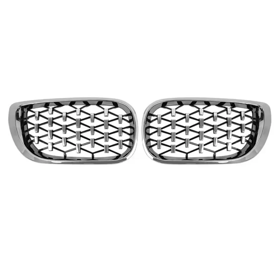 XVIP Gloss Single Line Style Front Nieren-Renngitter für BMW 3er E46 325i 4-Türer 2002–2004 obere Grills im Diamanten-Stil – Detail 15