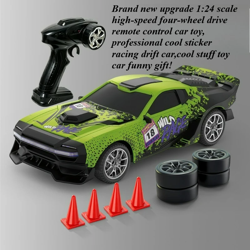 Cool Stuff Toy Car Funny Gift-1:24 High-speed 4WD Rc Cars,Remote Control Car Toy,Professional Racing Rc Drift Car,Toys for Kids