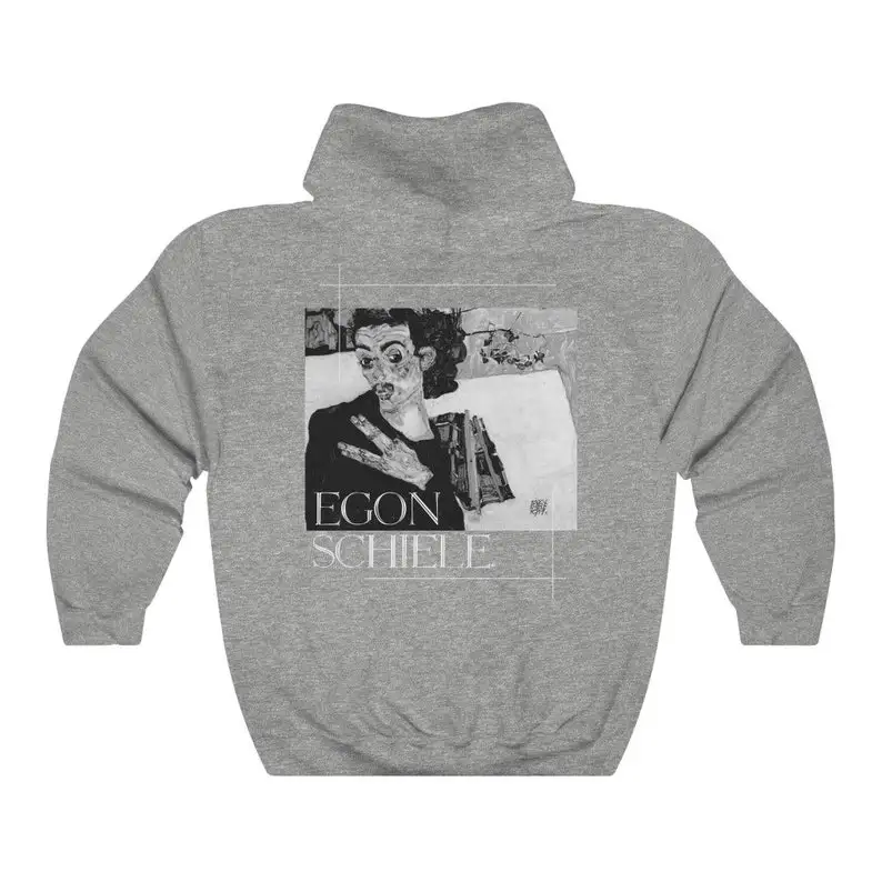 Egon Schiele hoodie - Aesthetic Art vintage hoodie Unisex - Impressionism Hoodie