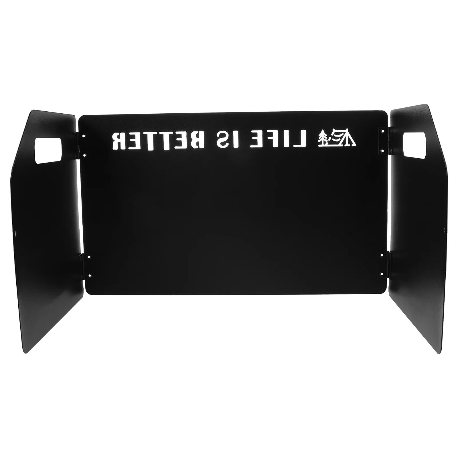 

Compact Camp Stove Windscreen Sturdy Reusable Wind Proof Board for Picnic Hiking Cooking Portable Folding Bbq