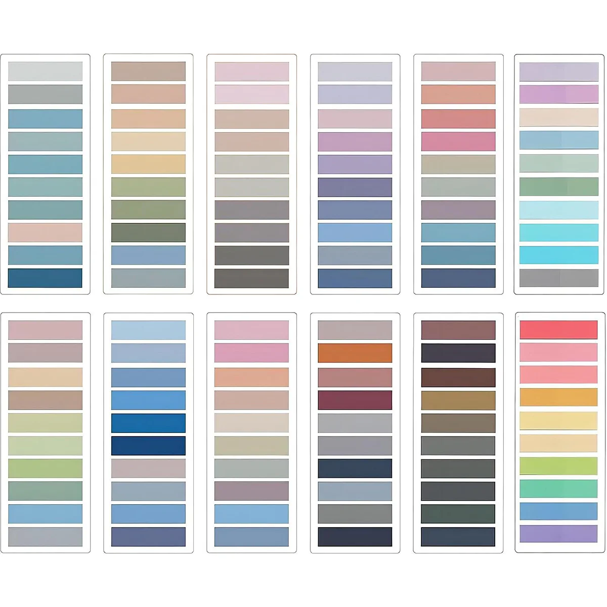 2400 Sheets Index Tabs Self Adhesive Page Markers Transparent Sticky Notes Classify Files Flags Posted It planner Stickers