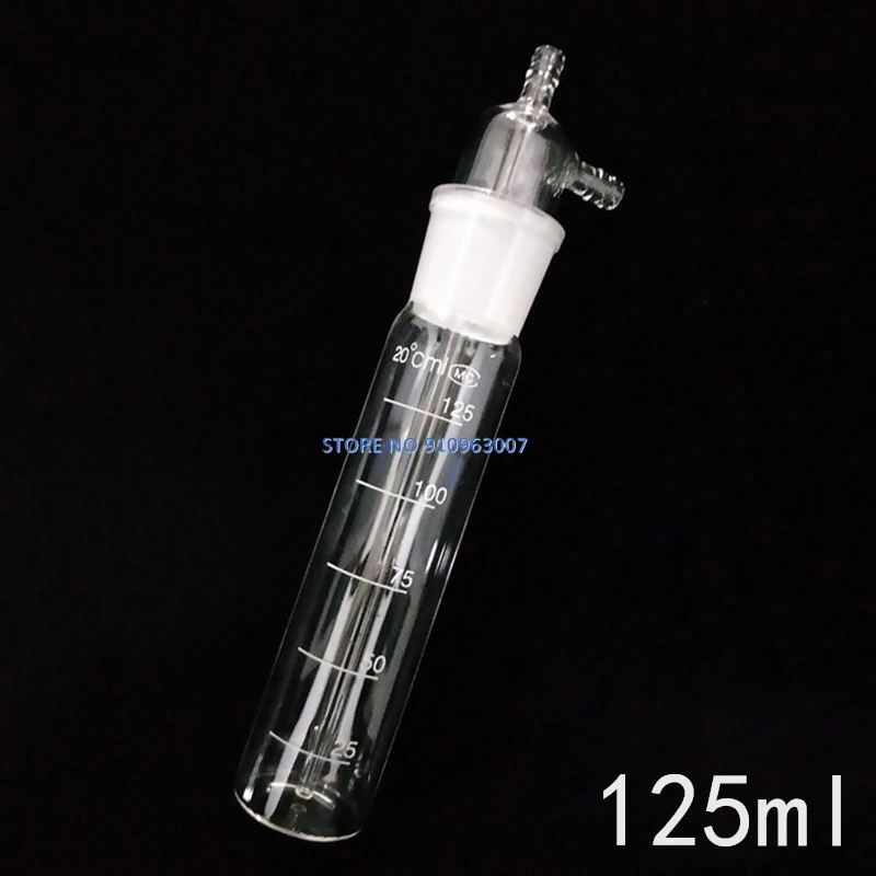 Botella absorbente de impacto para laboratorio, tubo de absorción de gas, 1 ud./lote, 10ml/25ml/50ml/75ml/125ml/250ml/275ml