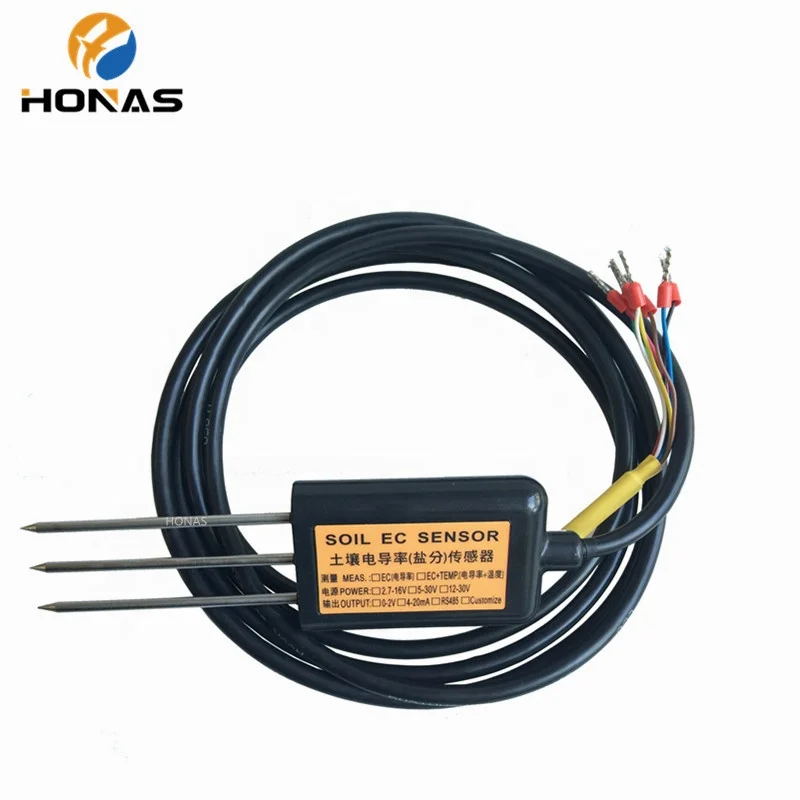 RS485 electrical soil temperature humidity ec sensor