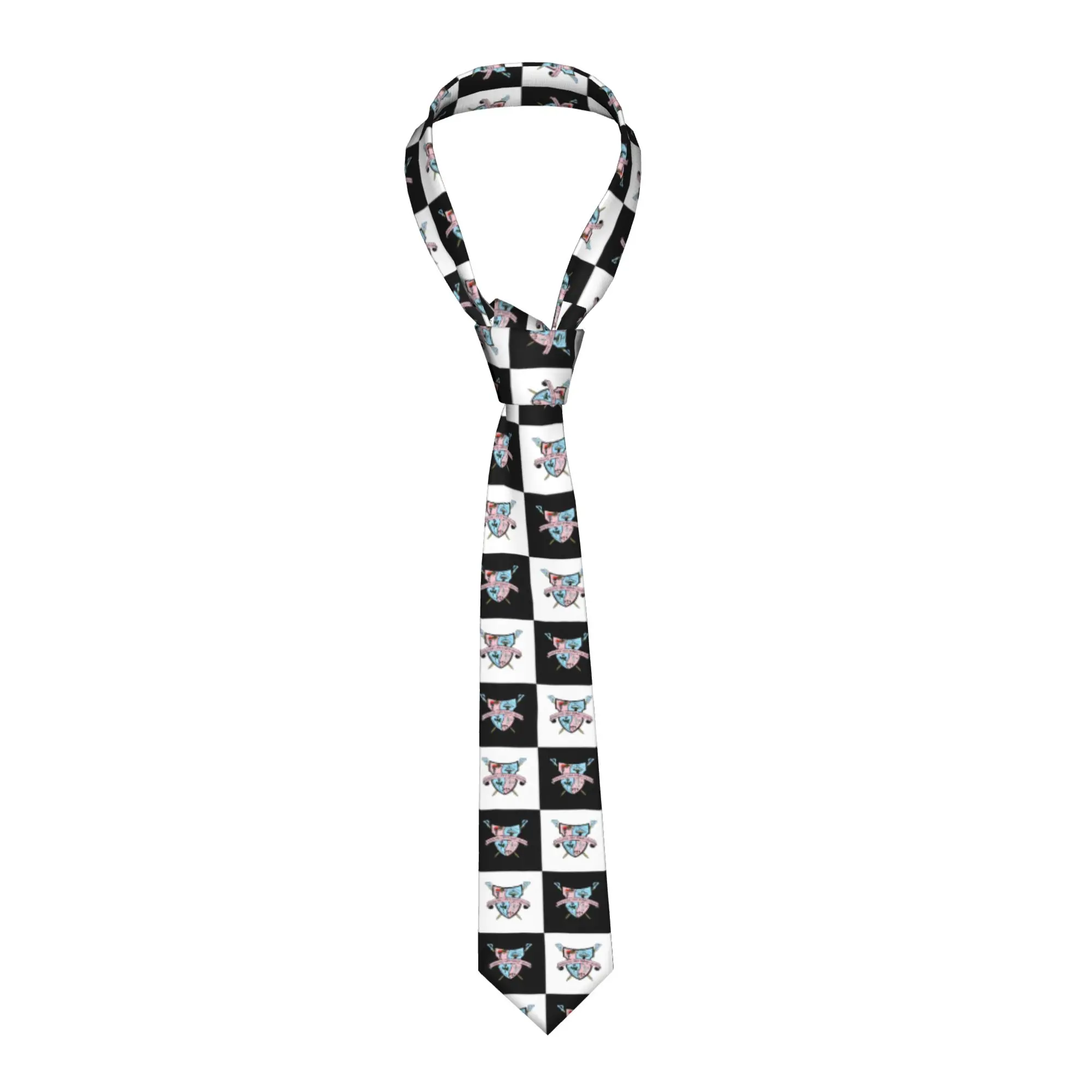 Fashion Gamma Phi Delta Checkered Plaid  Neckties for Men Silk African American Sorority1943 Office Neck Tie