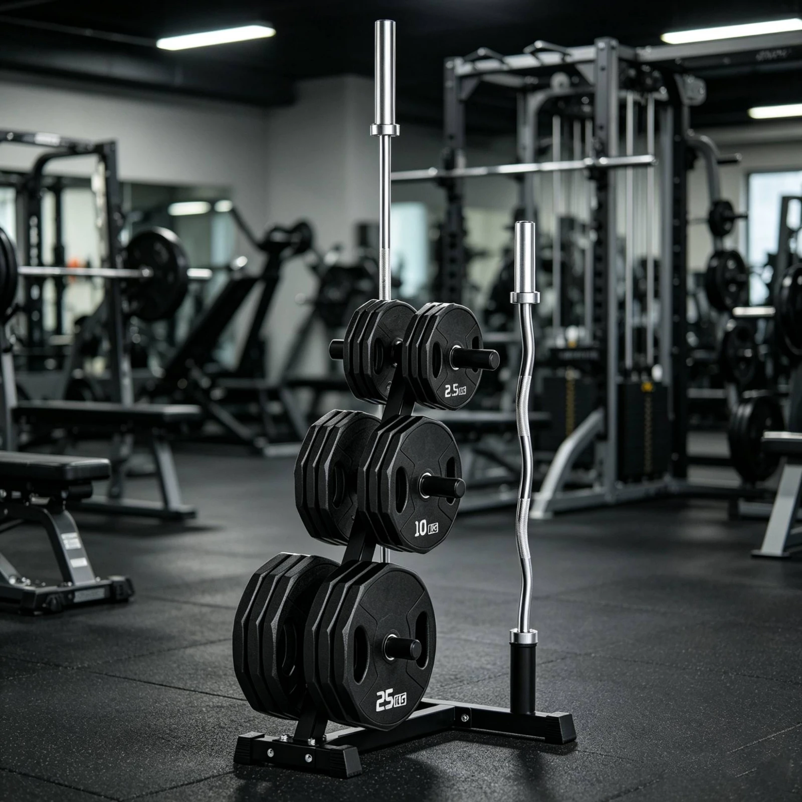 حامل أقراص الأوزان الموفر للمس - مراجعة Home Gym Folding Rack وسعره