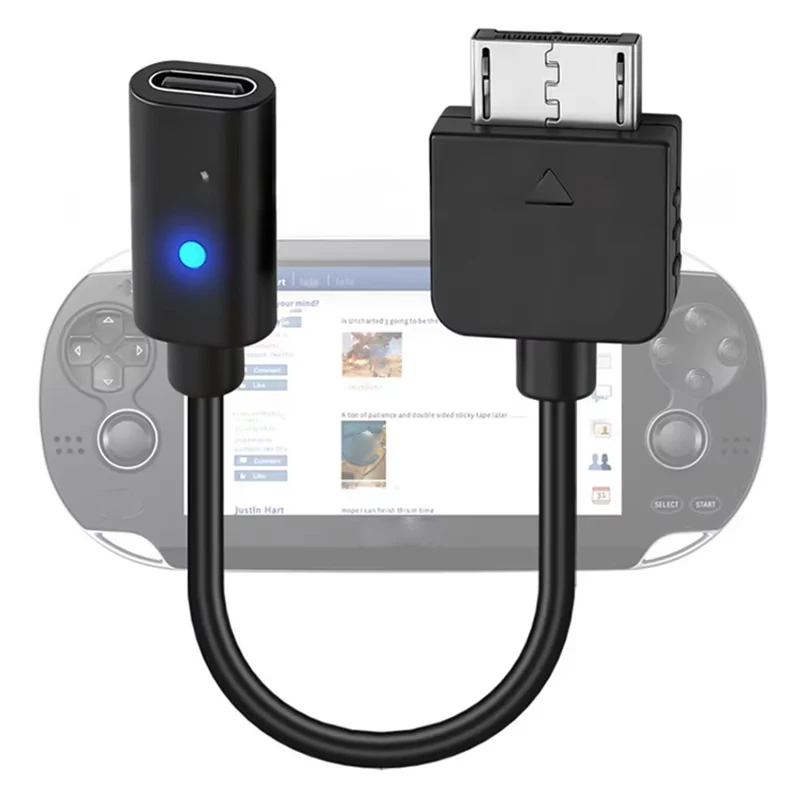 Ladeadapter Typ-C-Kabel für PS Vita 1000 Spielkonsole USB-C (Buchse) Konverter Stromversorgungskabel für PSV1000 Zubehör