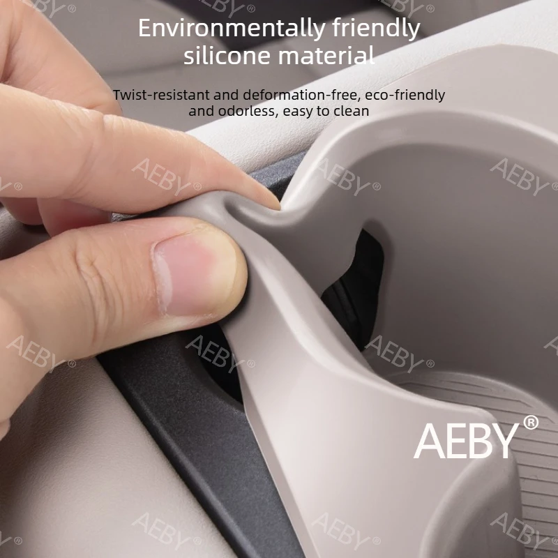 

For BYD ATTO 3 Smart Driving Edition 2022-2025 Waterproof Dustproof Cup Holder Mat,Cup Holder Silicone Tray,Non-Slip Silicone