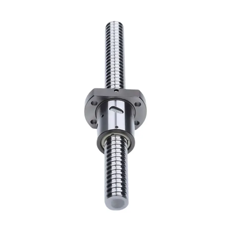 1PC Ball Screw 1200-2200mm+Double Trimmed Nut SFI2504/2505/2510/3205/4005/4010 Sub Nut ball Nut End Processed Machined CNC