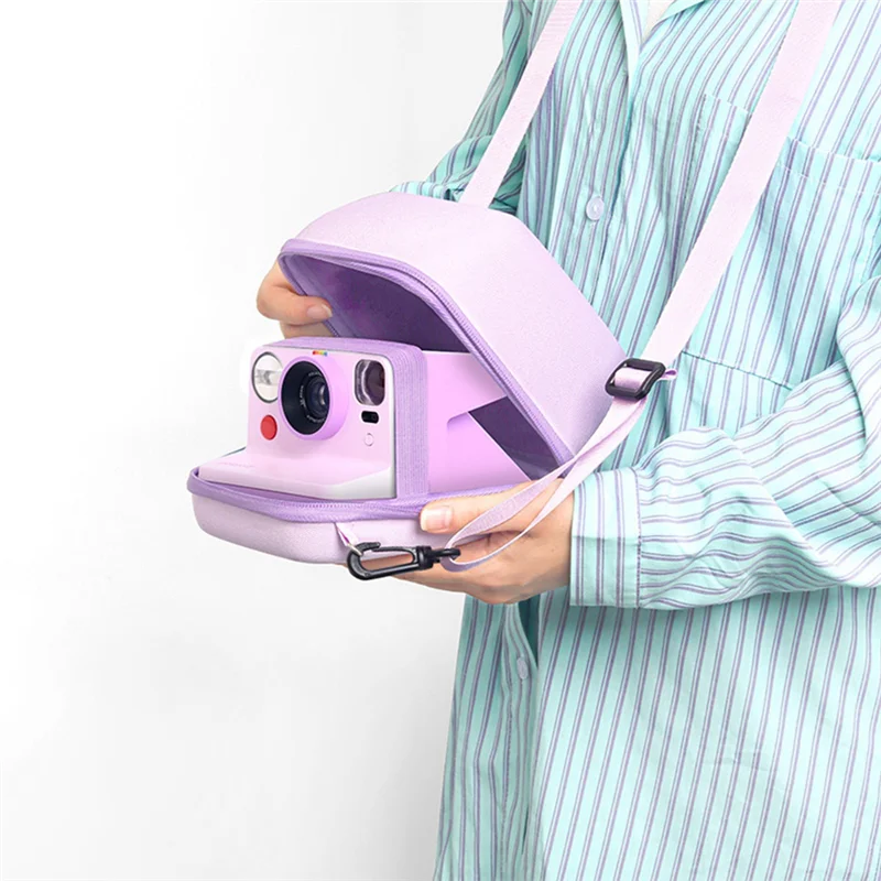 B24B Instant Camera Storage Bag Shockproof EVA Film Camera Carrying Case Anti Scratch Hard For Polaroid GO/One Step 2/NOW+