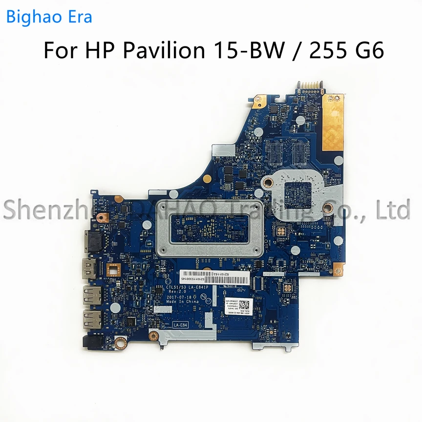 สำหรับ HP ศาลา15-BW มาเธอร์บอร์ดแล็ปท็อป15Z-BW A4 E2 A6 A9ซีพียู DDR4 CTL51/53 LA-E841P SPS:924721-601 924720-601 924719-001