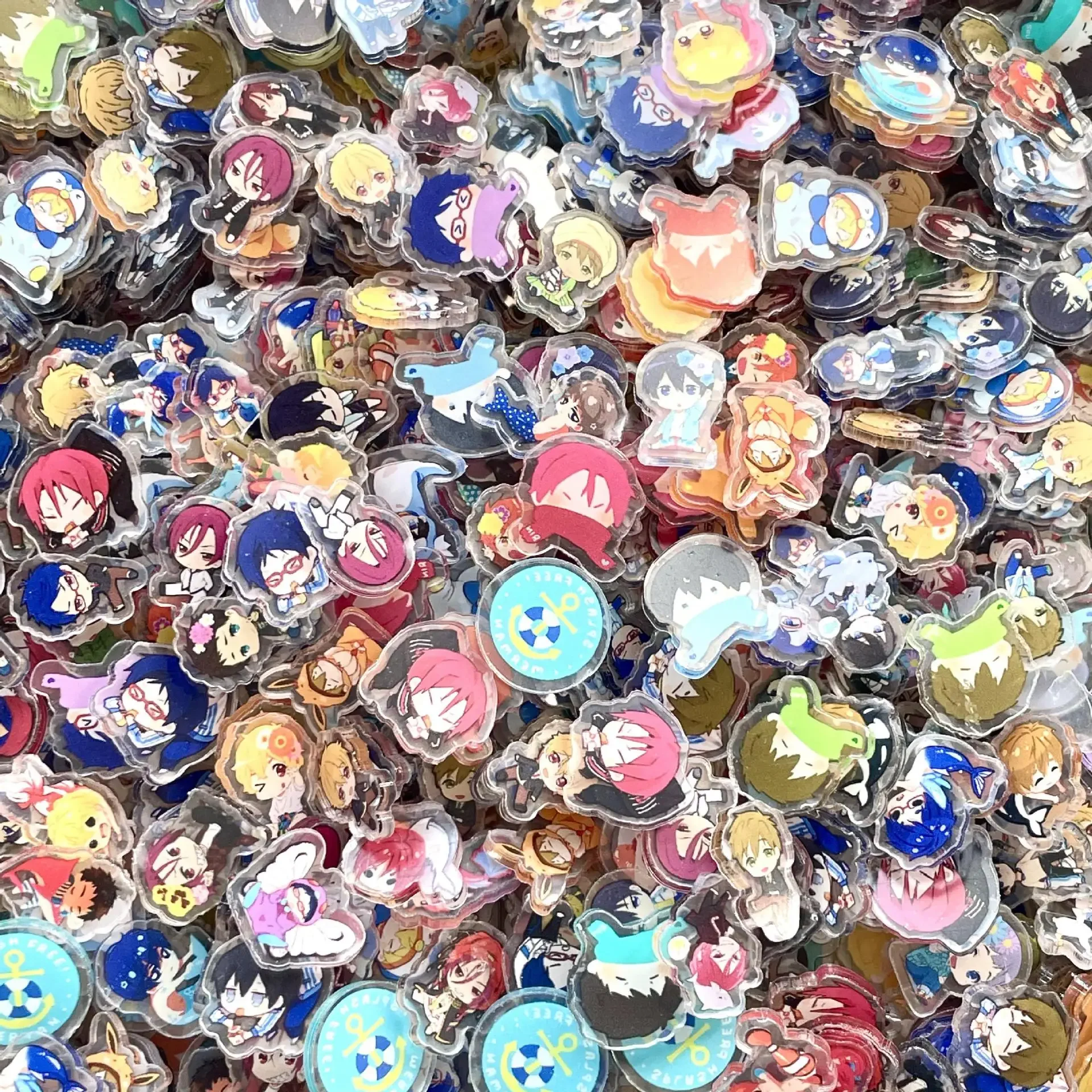 41 Stile 2cm 100-500g Anime-Serien Jujutsu Kaisen ONE PIECE Sailor Moon DIY Acryl-Zubehör Schlüsselanhänger PP-Clip Patch – Detail 38