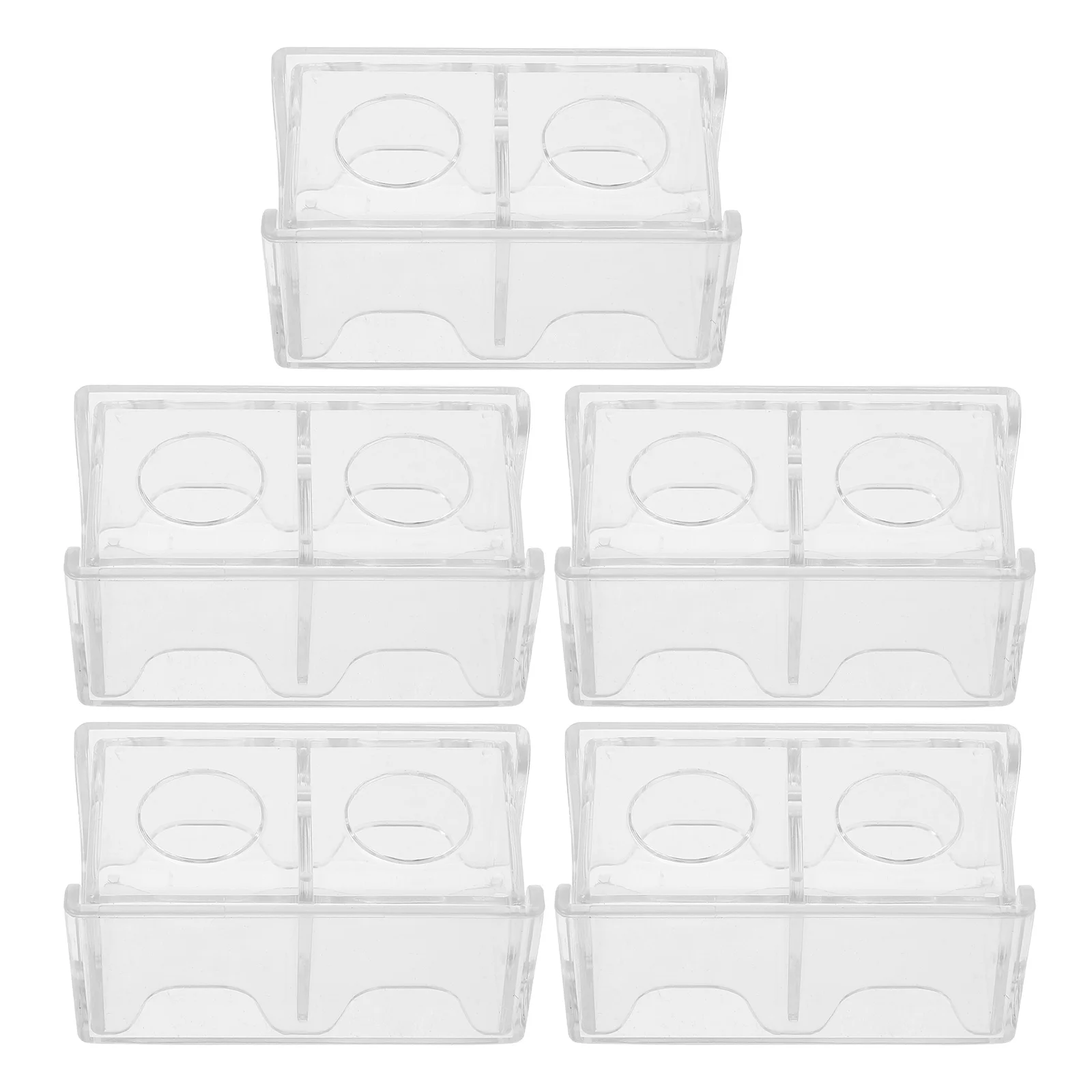 

5 Pcs Billiards Chocolate Powder Box Pool Table Chalk Boxes Moisture-proof Stick Case