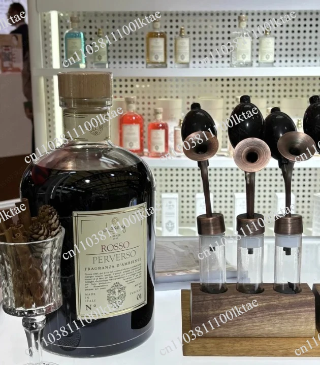 Suitable for Glass Creative Custom Scent Bottle SPA Spa Brass Scent Instrument Baijiu Essential Oil Perfume