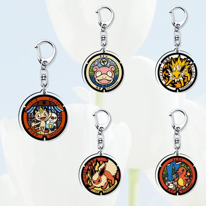 

Pikachu Charizard Eevee Lucario Anime Related Product Girls Gift Key Chain Bag Charm Souvenir Creative Pendant Jewelry Key Ring